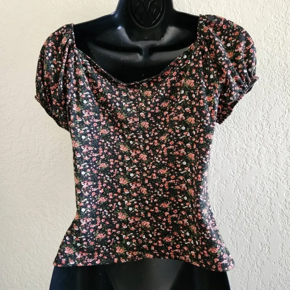 Reformation Puff Sleeve Y2K Blouse